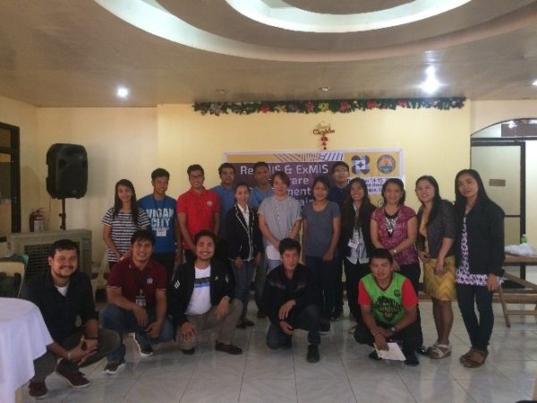 Participants and trainers during the ReDMIS and ExMIS Software Deployment and End-user Training held at ISU  Biazon Hostel, ISU-Main Compund, Echague, Isabela on December 14-15, 2017