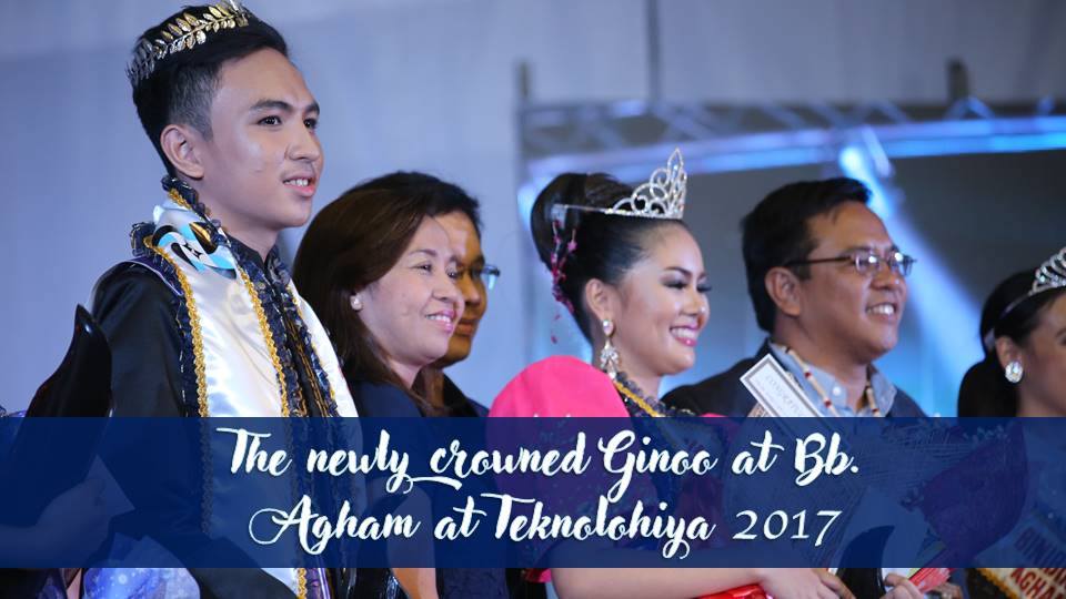 The newly crowned Ginoo at Bb. Agham at Teknolohiya 2017:  Ginoong Lance Angelo T. Rovillos and Bibibining Cielo Rose Lim