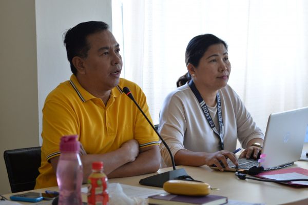 Regional Director Sancho A. Mabborang encourages the members of the GAD Focal Point System (GFPS) of DOST 02 led by ARD-TOS Teresita A. Tabaog, GFPS Chairperson to increase efforts in mainstreaming GAD in the organization's policies, people, enabling mechanism and PAPs.